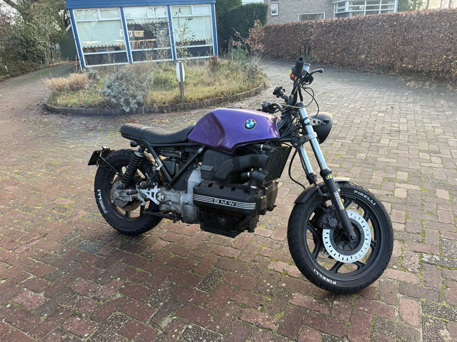 Unieke BMW K-serie Cafe Racer - Paars, 4 cilinders, Motorrijbewijs A, Gebruikt, Particulier