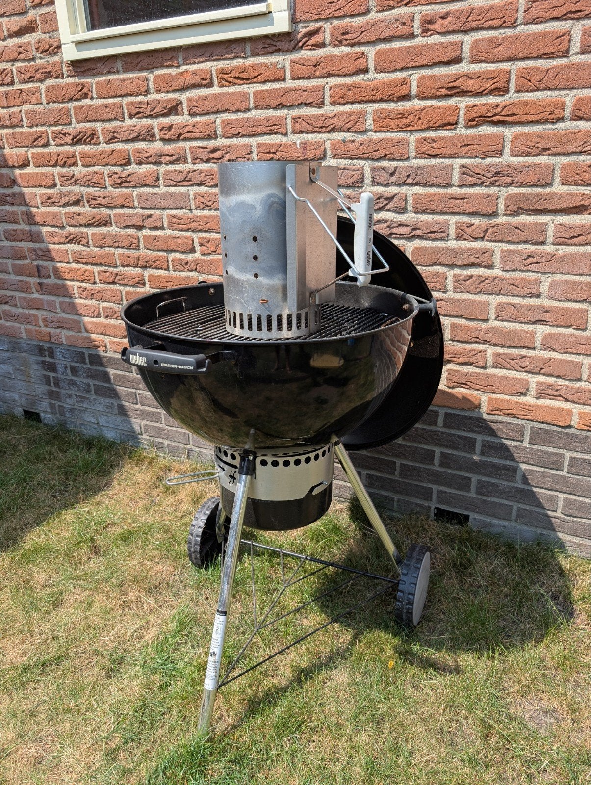 Weber Master Touch 57 BBQ incl. starter en beschermhoes, Ophalen, Gebruikt, Weber
