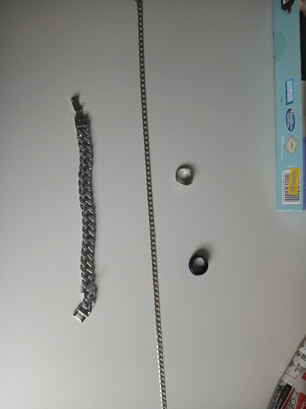 Diverse sieraden: ketting, armband en ringen, Ophalen of Verzenden, Zo goed als nieuw, Heer