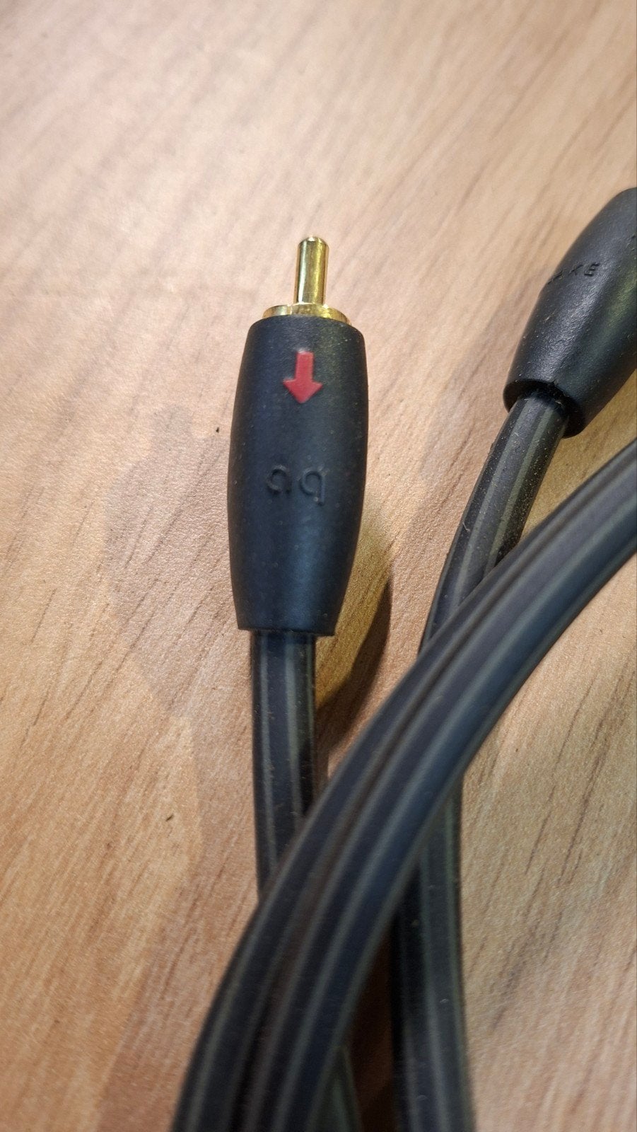 Audio Quest verguld interlink audiokabel 80cm high end, Ophalen of Verzenden, Gebruikt, Minder dan 2 meter, Interlink-kabel