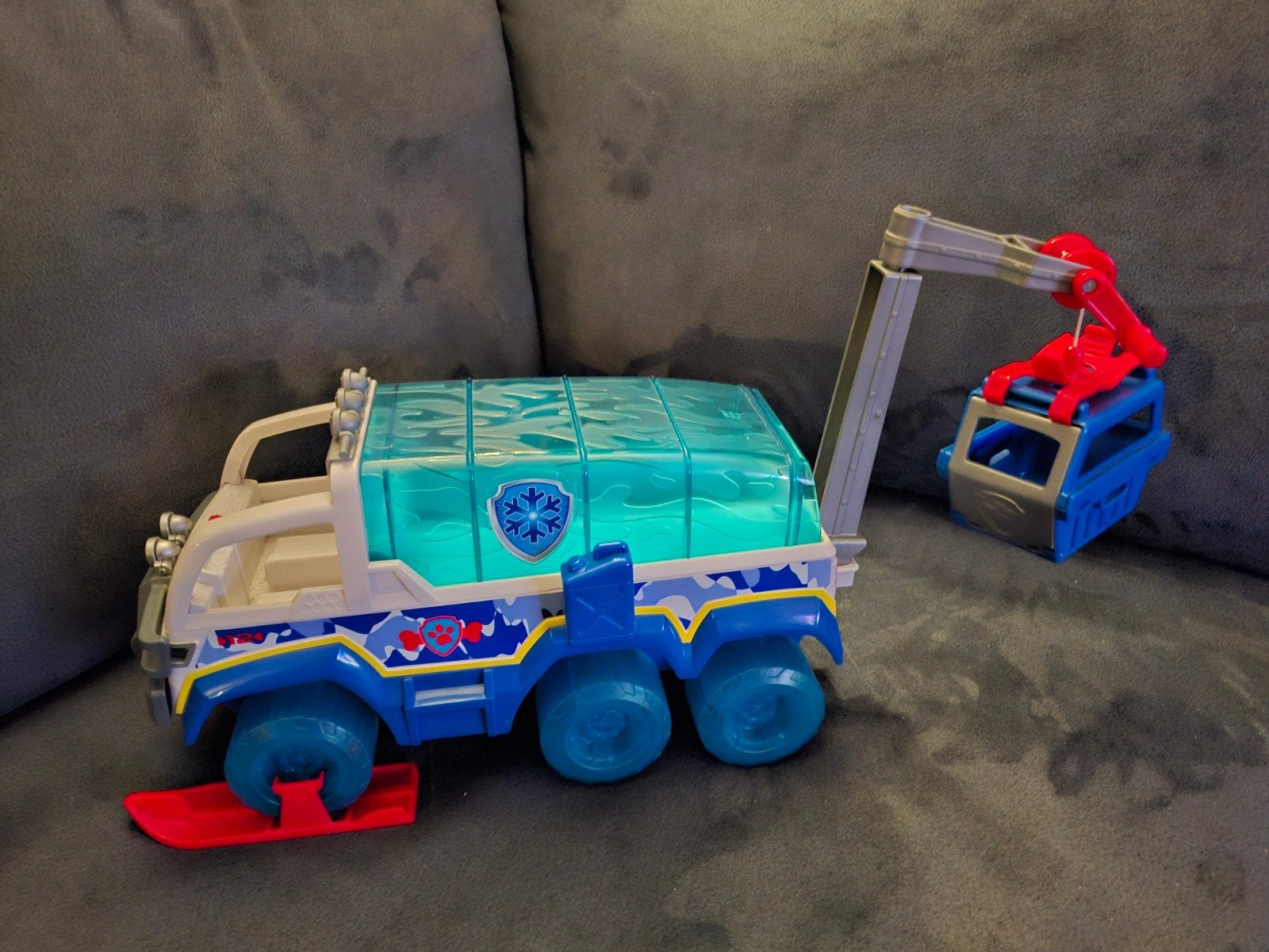 Paw Patrol Arctic Truck met kraan en slee, Ophalen of Verzenden, Gebruikt