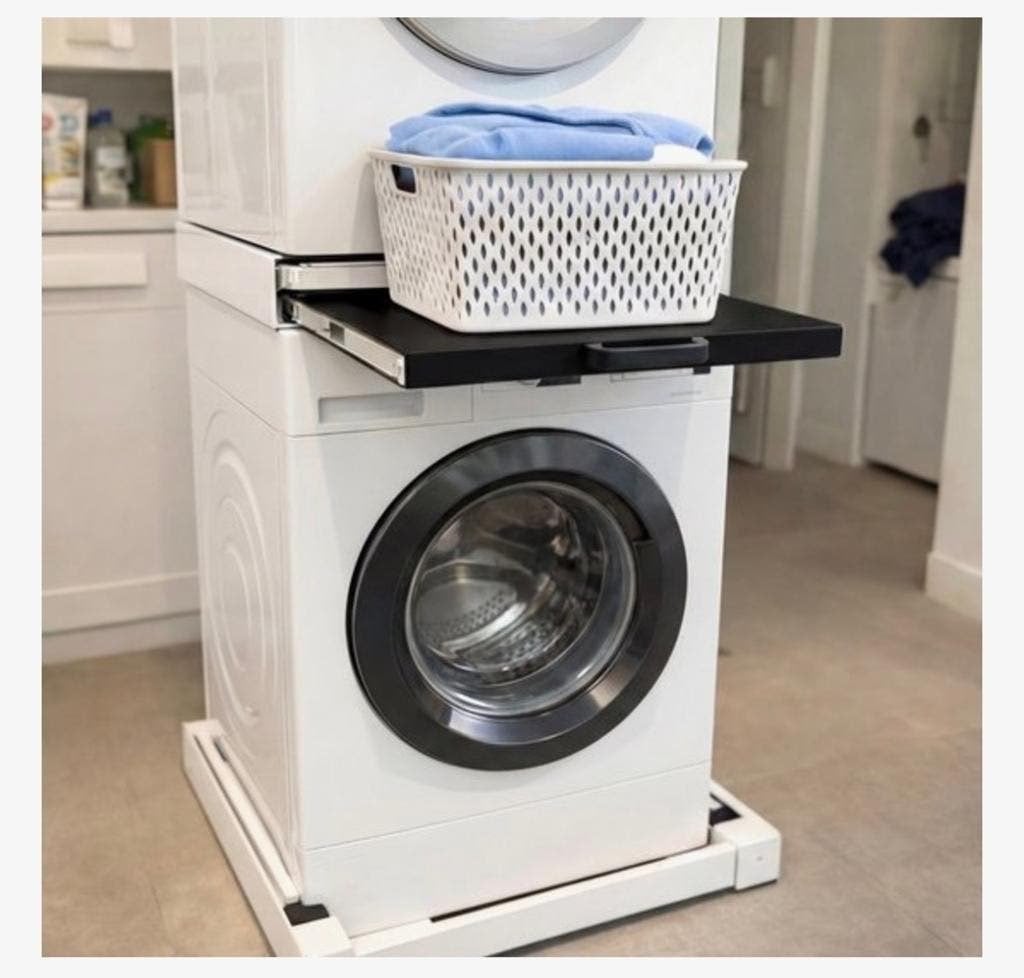 Universeel Tussenstuk Wasmachine Droger met Uitschuifblad, Ophalen of Verzenden, Gebruikt