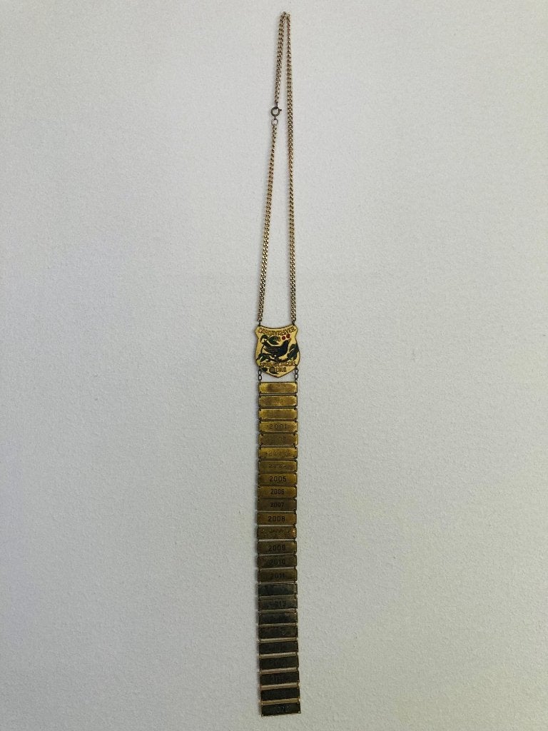 Carnaval onderscheiding/ketting CV Spruwejagers Mierlo (3), Ophalen of Verzenden, Overige materialen, Nederland