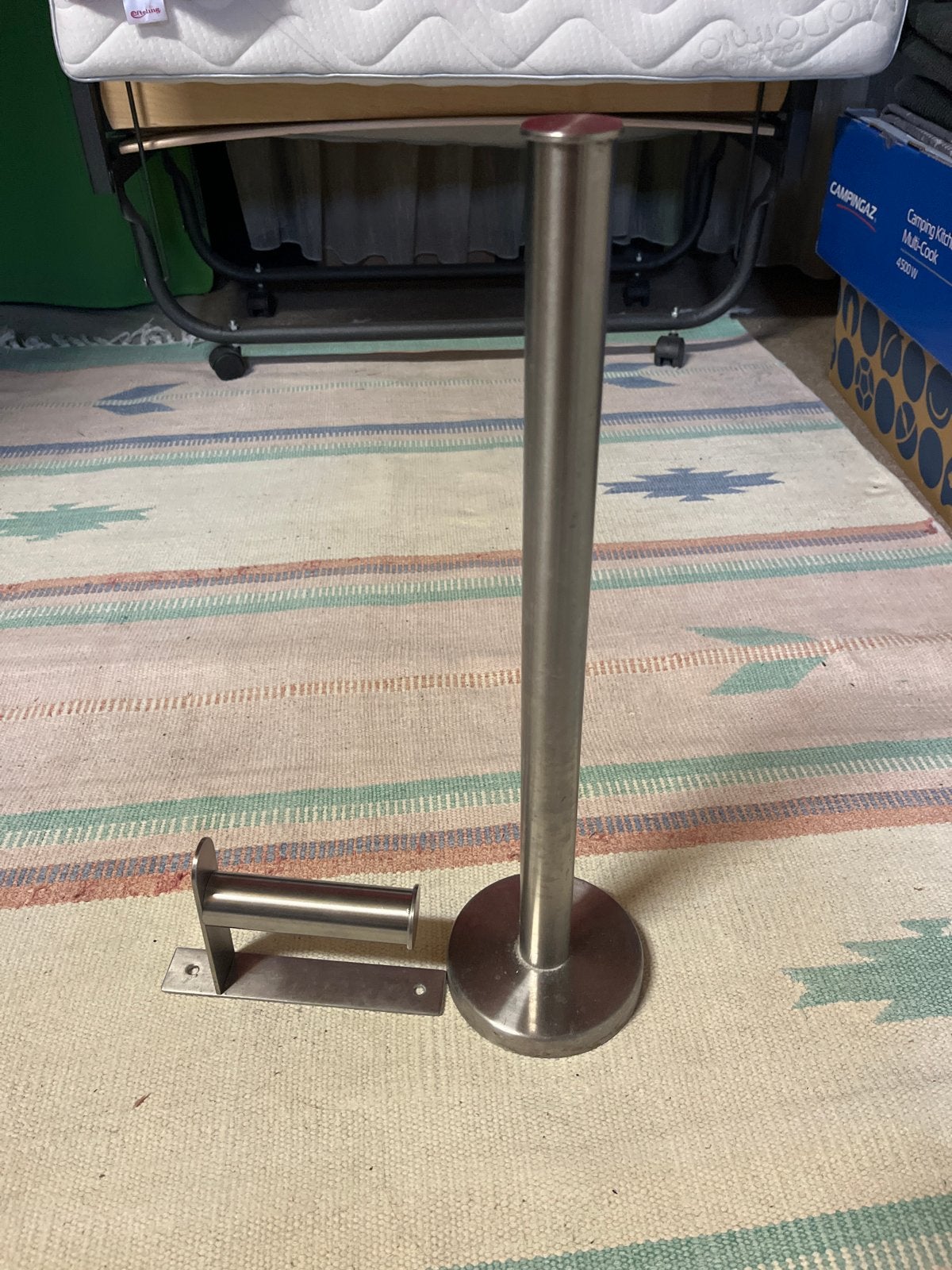 RVS WC-rolhouder set - staand en wandmodel, Ophalen of Verzenden, Zo goed als nieuw