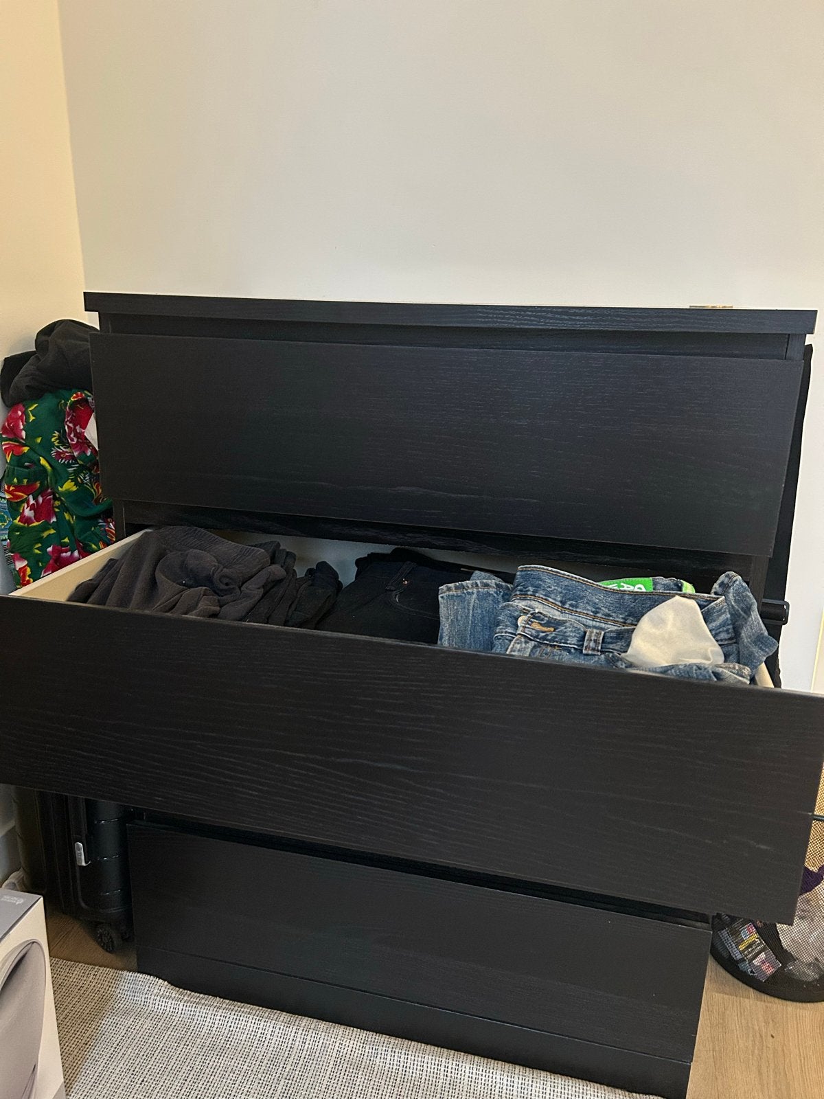 IKEA Malm Zwaart (6 maanden oud), Ophalen, Gebruikt, 100 tot 150 cm, 50 tot 100 cm