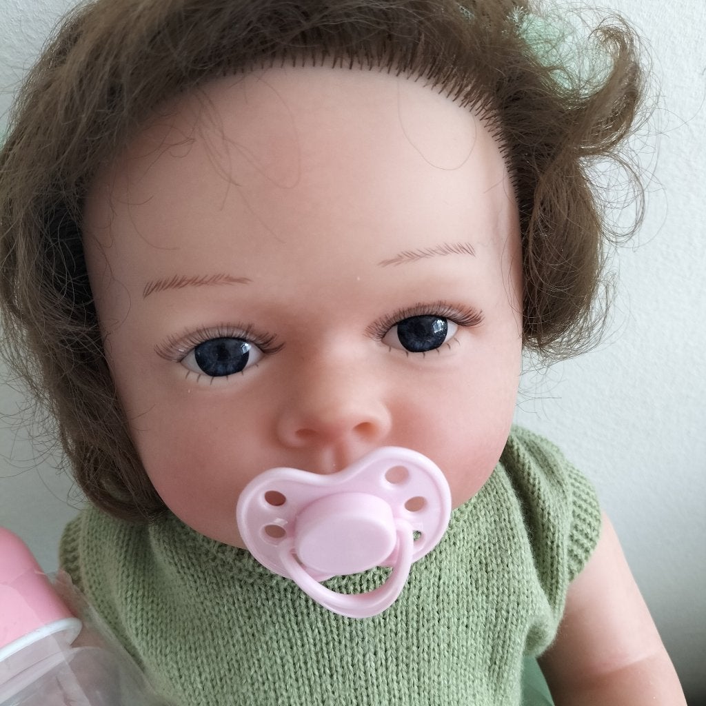 Reborn baby meisje 55 cm, Verzamelen, Ophalen of Verzenden, Nieuw, Babypop, Levensecht of Reborn
