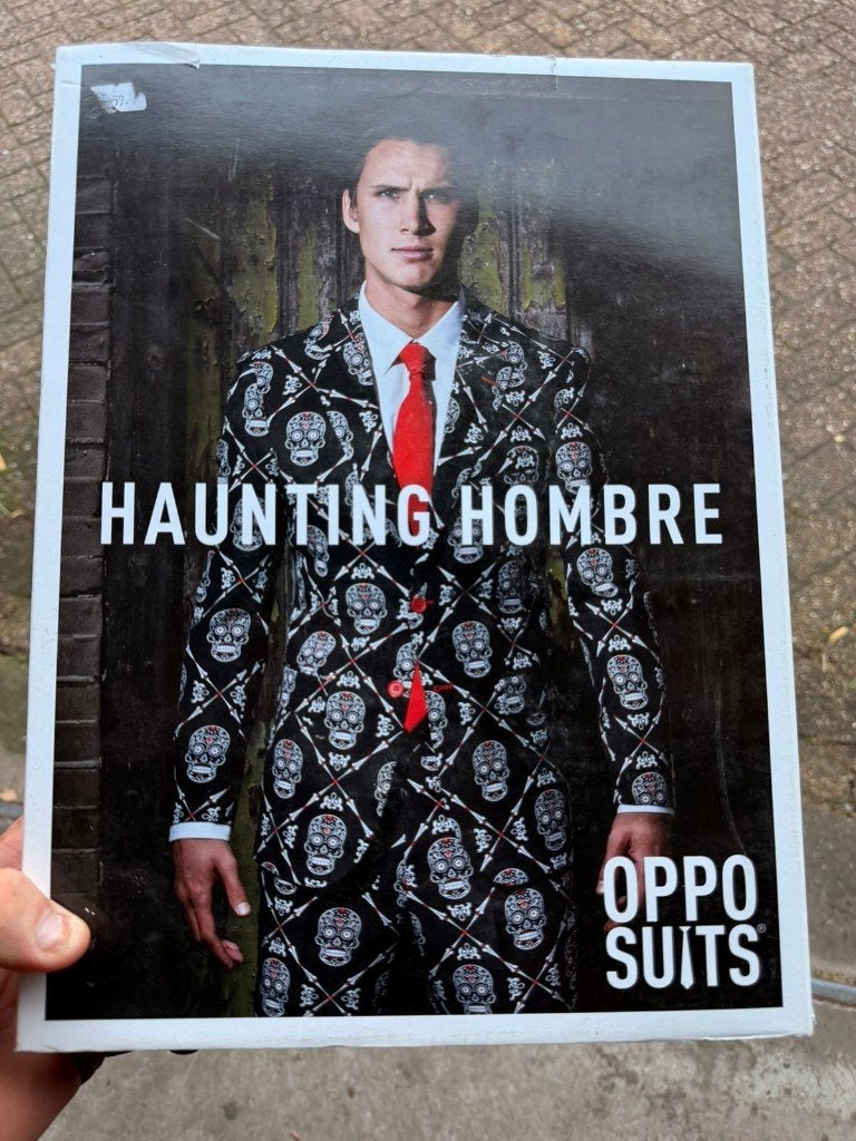 TE KOOP OppoSuits "Haunting Hombre" Halloween Pak – Maat 48, Halloween of Griezel, GOORSTRAAT, Kostuum, Nieuw