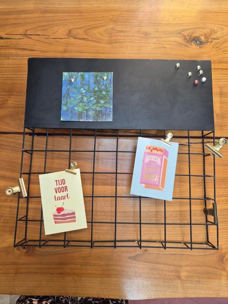 Magneetbord zwart industrieel, Ophalen of Verzenden, Overige typen