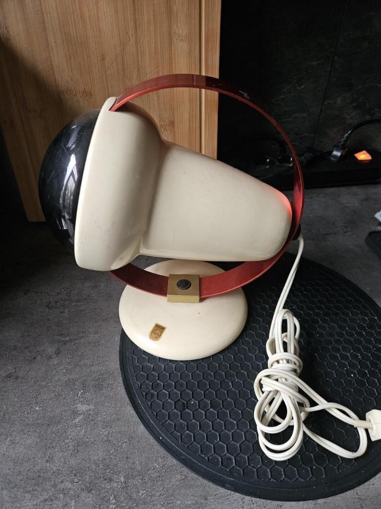 Prachtige jaren 50 philips infraroodlamp (Charlotte Perriand, Ophalen of Verzenden