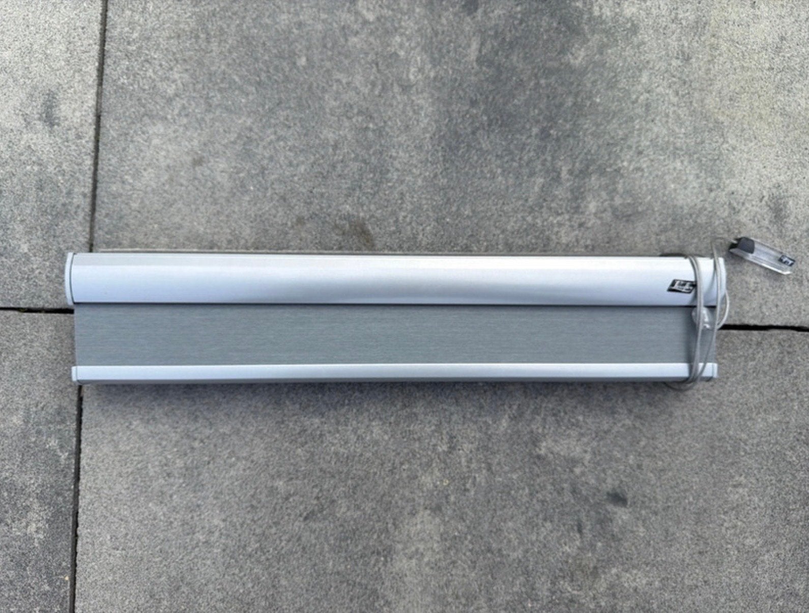 Luxaflex Plisségordijn Grijs/Wit 450x1675 mm, Ophalen, Zo goed als nieuw, Grijs, Plisségordijn