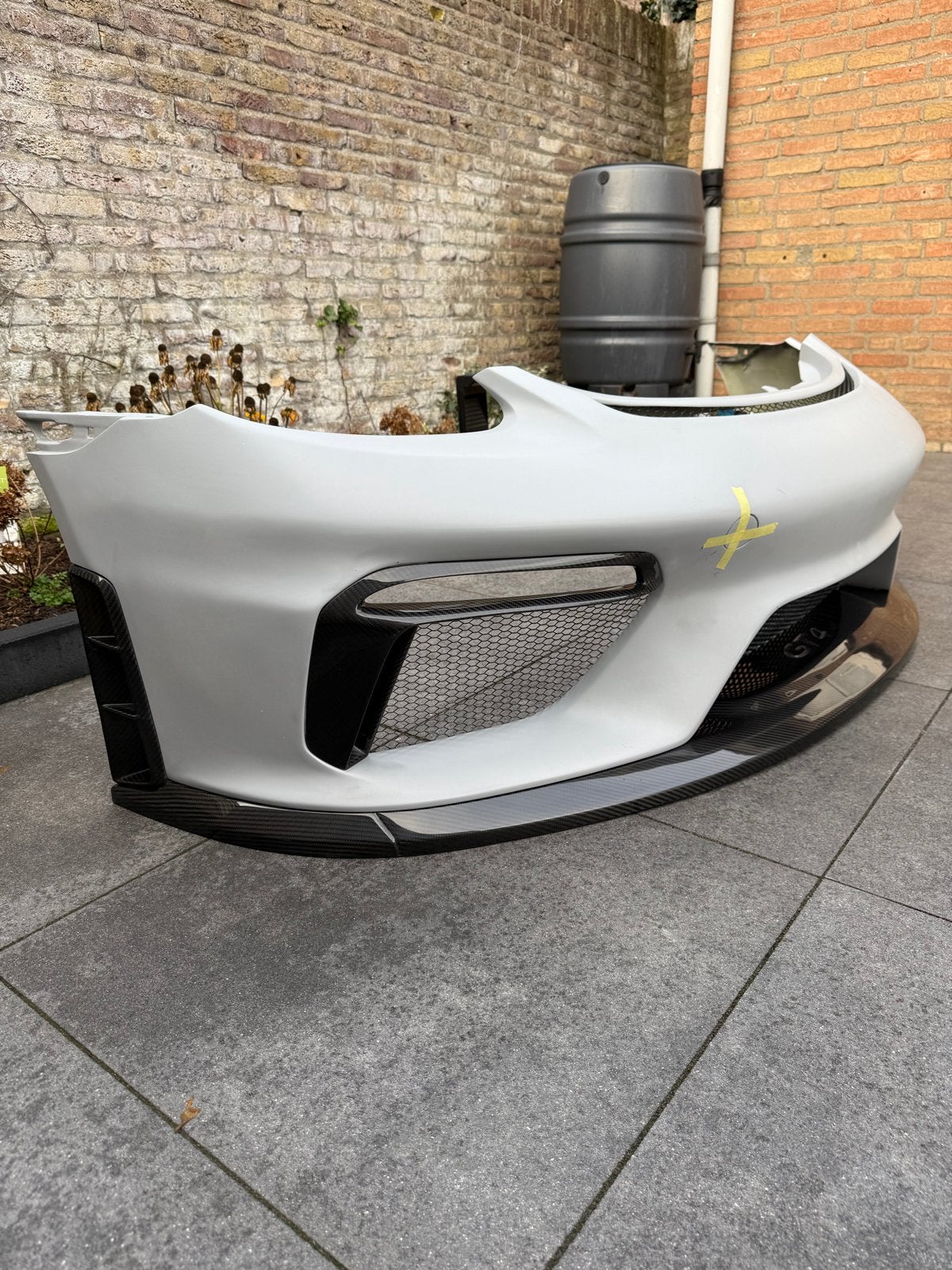 Porsche Cayman 718 GT4 Bumper Conversie Kit met Carbon, Auto-onderdelen, Ophalen, Voor, Porsche, Nieuw