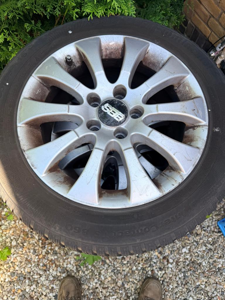 Škoda winterset 16 inch – Continental TS860 – 205/55 R16, Auto-onderdelen, Banden en Velgen, Ophalen, 16 inch, Banden en Velgen