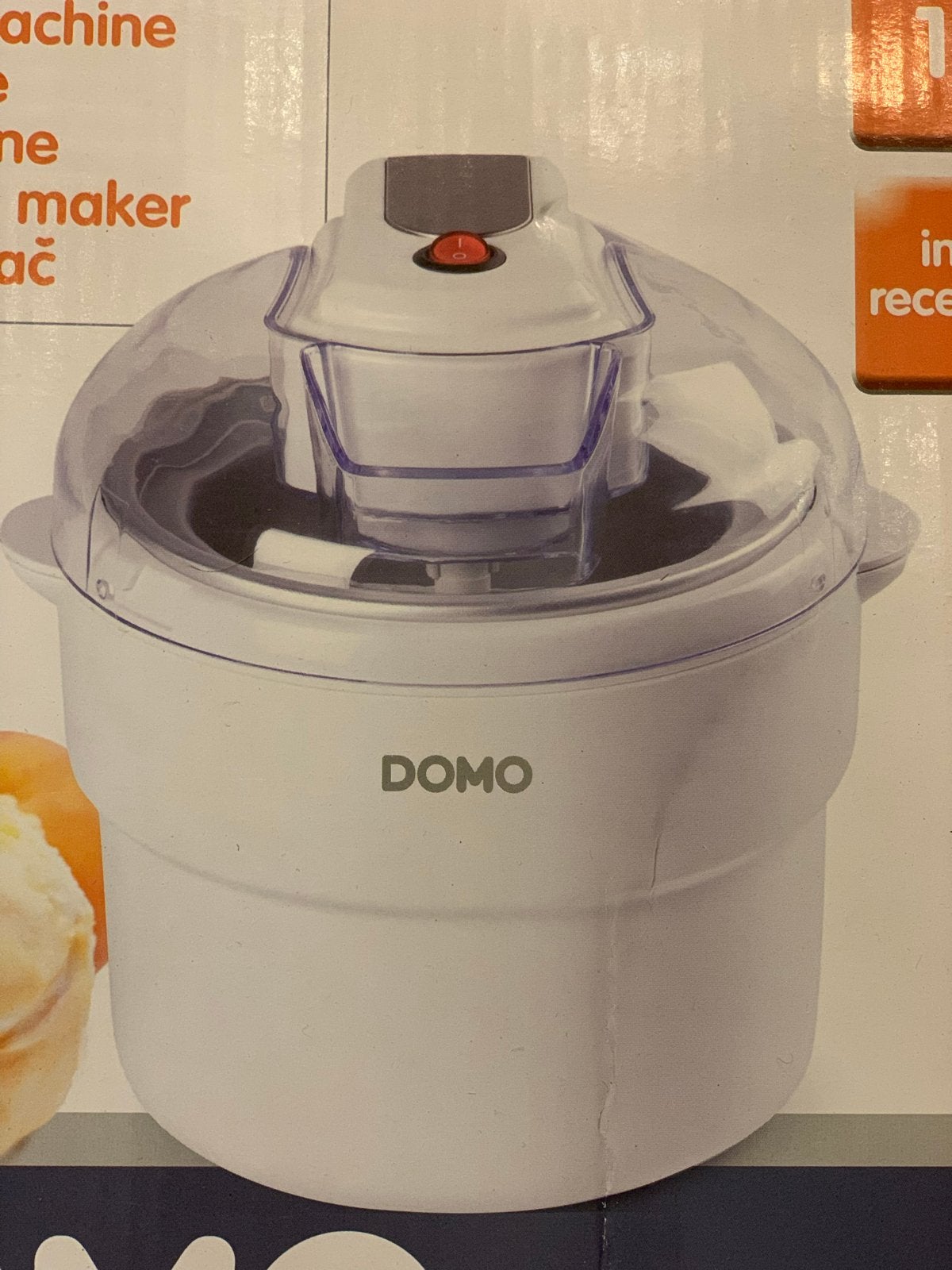 DOMO Roomijsmachine DO2309I - Maak zelf heerlijk ijs!, Ophalen of Verzenden, Nieuw