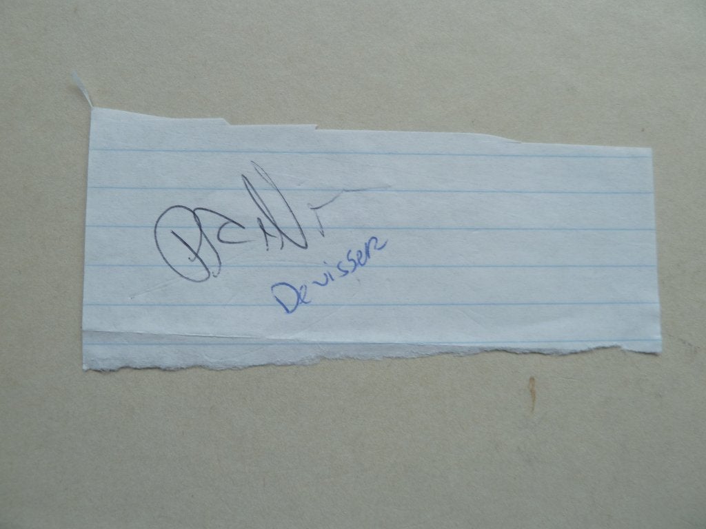 Handtekening.   Piet.de.Visser   AZ, Ophalen of Verzenden, Zo goed als nieuw, AZ, Overige typen