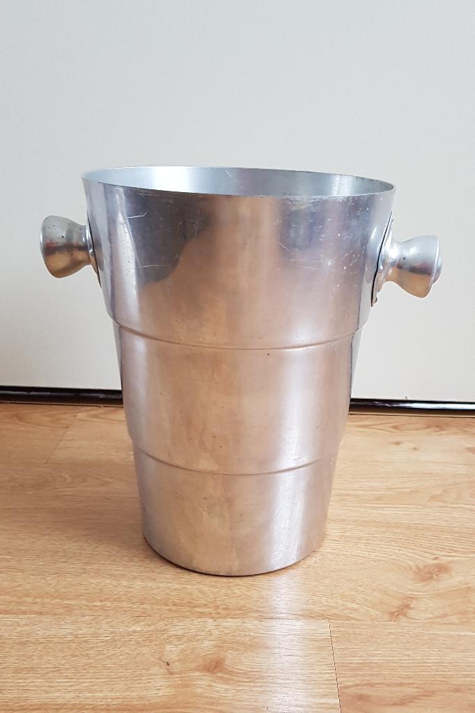 Champagne emmer / wijnkoeler aluminium, Verzenden, Metaal, Minder dan 50 cm, Minder dan 5 flessen
