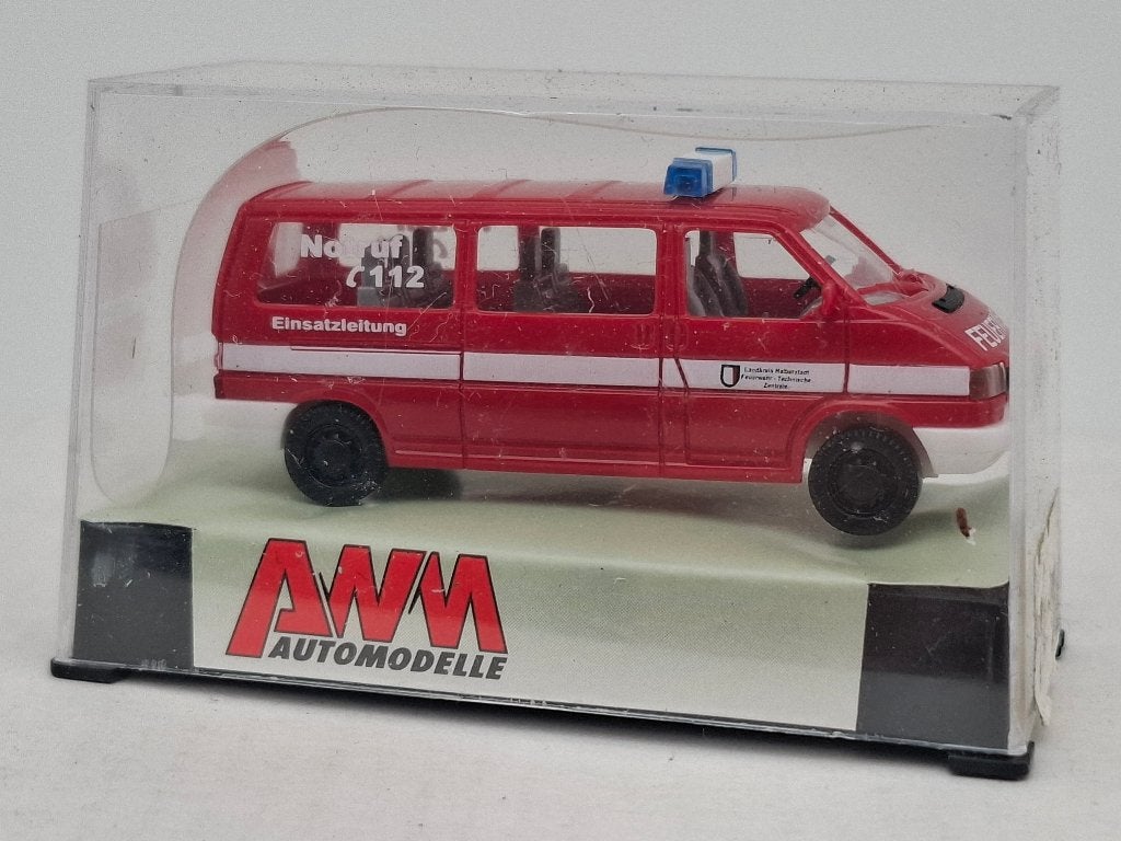 VW T4 brandweer Landkreis Halberstadt - AWM 1/87, Verzenden, Zo goed als nieuw, Auto, AWM