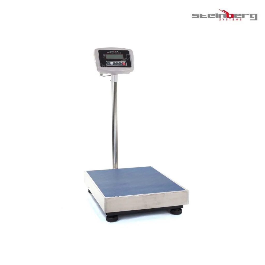 Nieuwe Steinberg platformweegschaal 150 kg, Doe-het-zelf en Verbouw, Weegschalen, Ophalen, Zo goed als nieuw, Vloerweegschaal