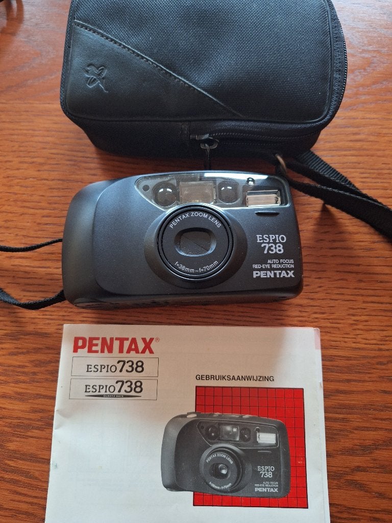 Pentax Espio 738 en zoom 105R, Ophalen, Gebruikt, Compact, Pentax