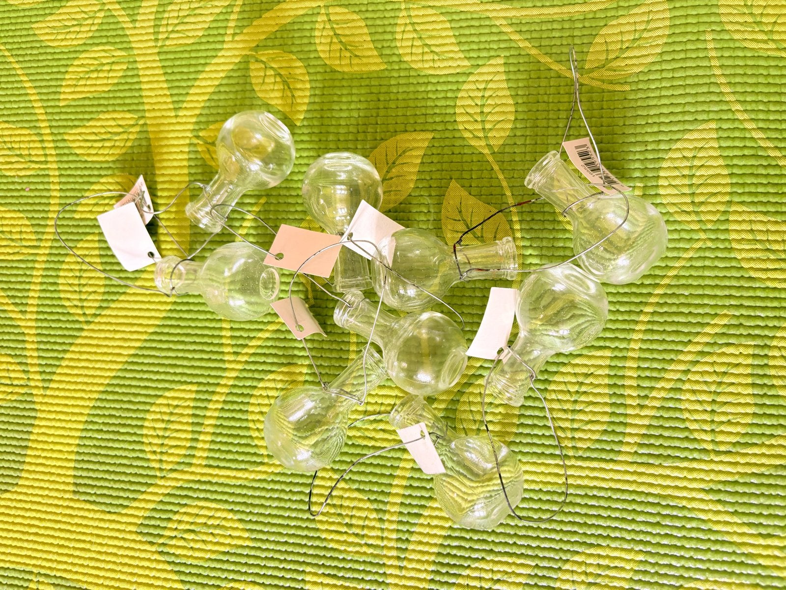 Mini glazen vaasjes met ophangdraad - 10 stuks, Huis en Inrichting, Ophalen of Verzenden, Nieuw