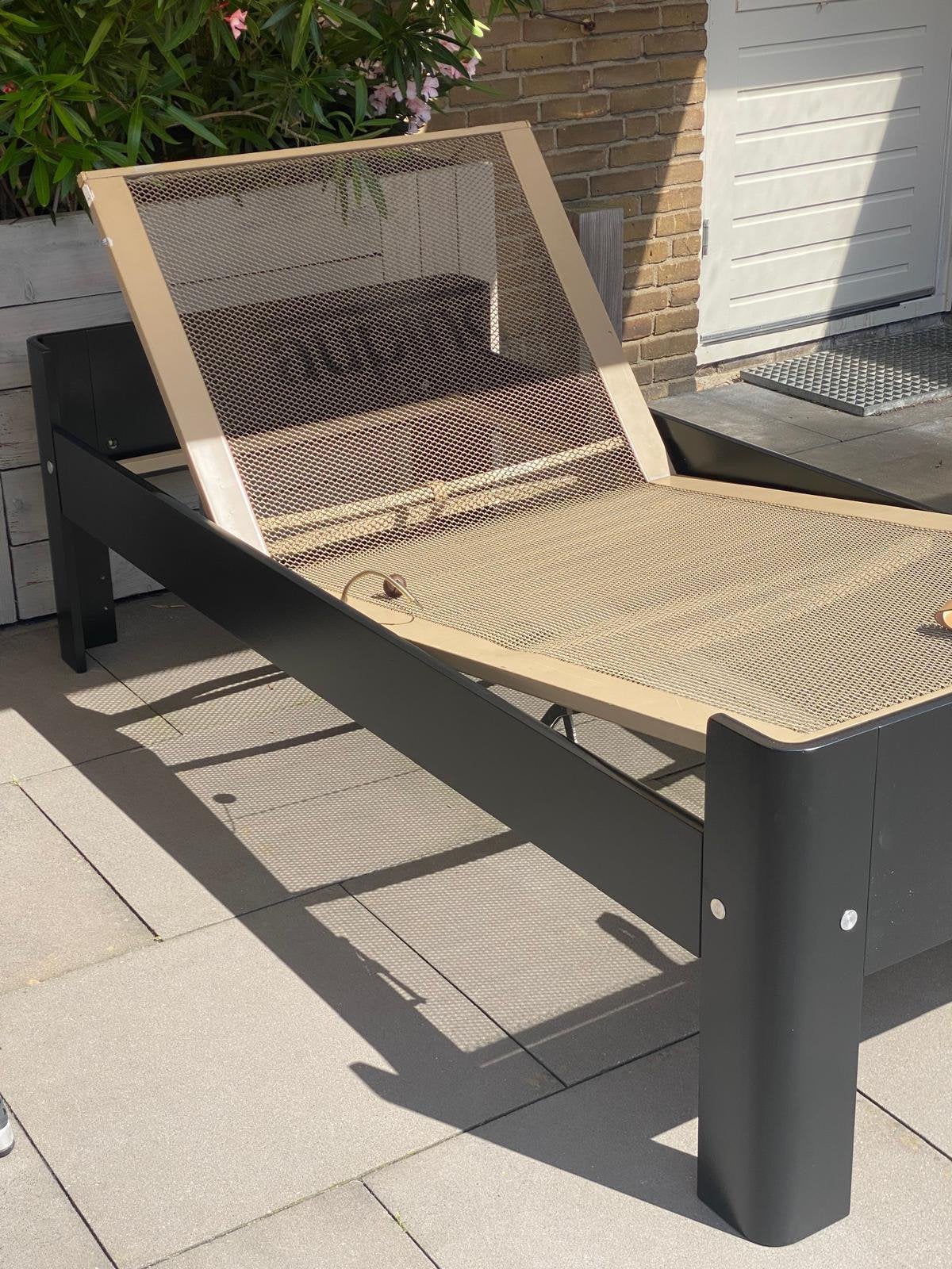 Auping Auronde Seniorenbed 90 x 200 x 48, Huis en Inrichting, 90 cm, Eenpersoons, Zwart, Ophalen of Verzenden
