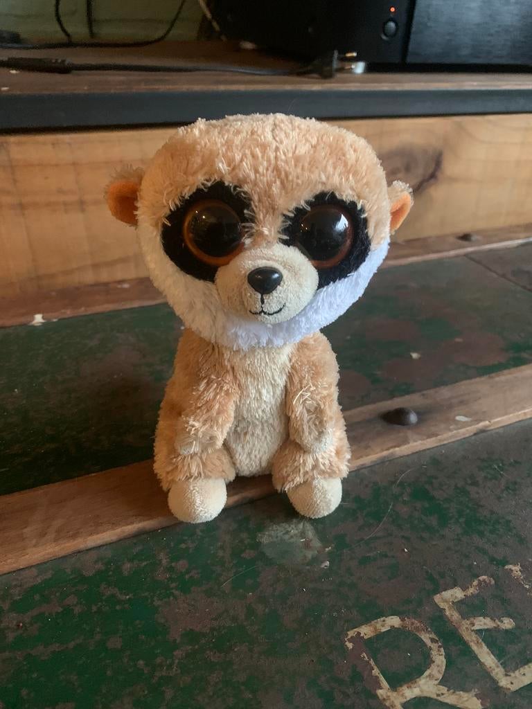 TY knuffel stokstaartje 15 cm, Ophalen of Verzenden, Gebruikt, Overige typen
