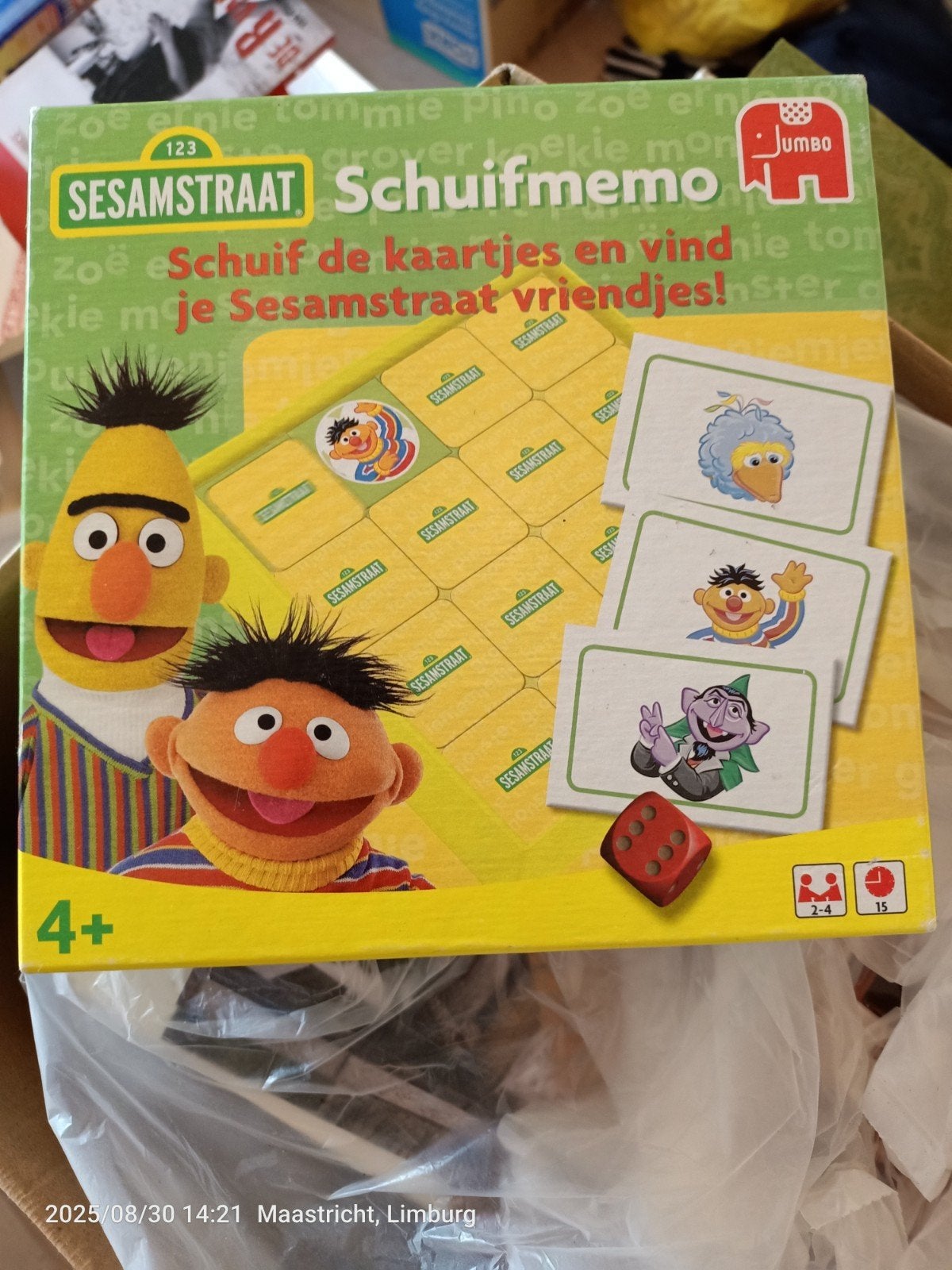 Sesamstraat Schuifmemo - Jumbo Gezelschapsspel, Ophalen of Verzenden