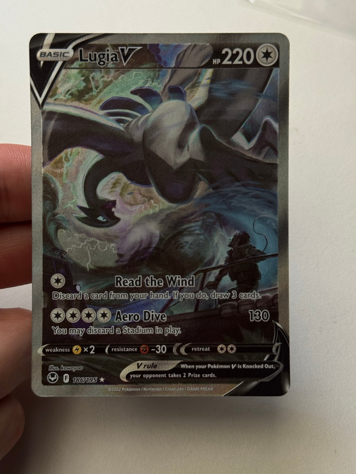 Pokemon Lugia V silvertempest, Ophalen of Verzenden, Zo goed als nieuw