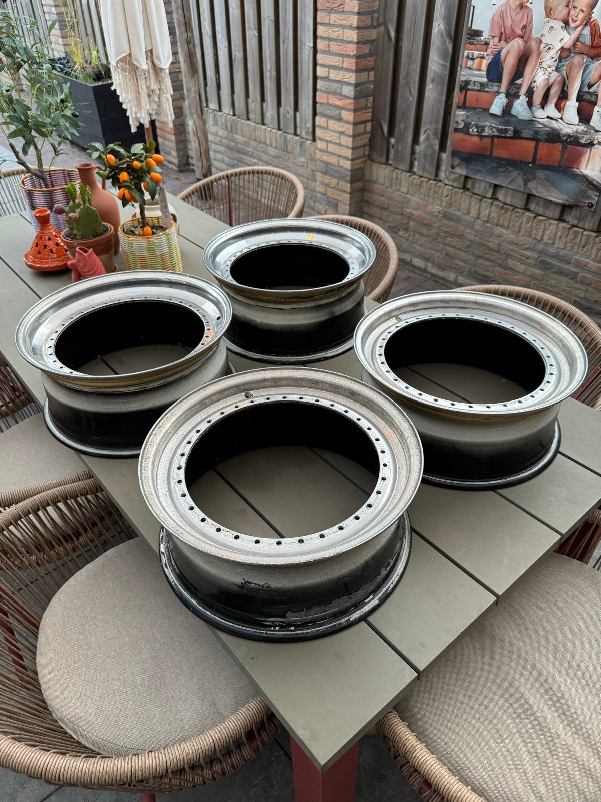 BBS RS 16 inch velgen randen en tunnels, Ophalen of Verzenden, Gebruikt