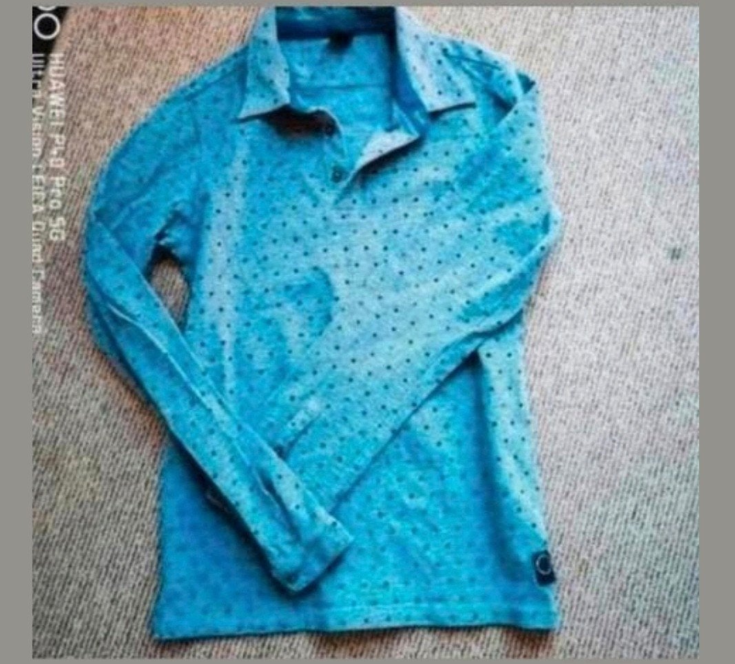 Scotch & Soda jongens polo lange mouw blauw – maat 14 (164), Ophalen of Verzenden, Zo goed als nieuw, Shirt of Longsleeve, Scotch & Soda