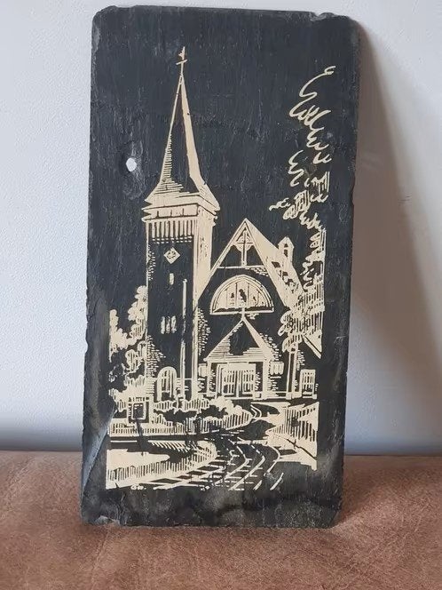 wand tegel leisteen 60 jaar Hoeverkerk Egmond, Antiek en Kunst, Ophalen
