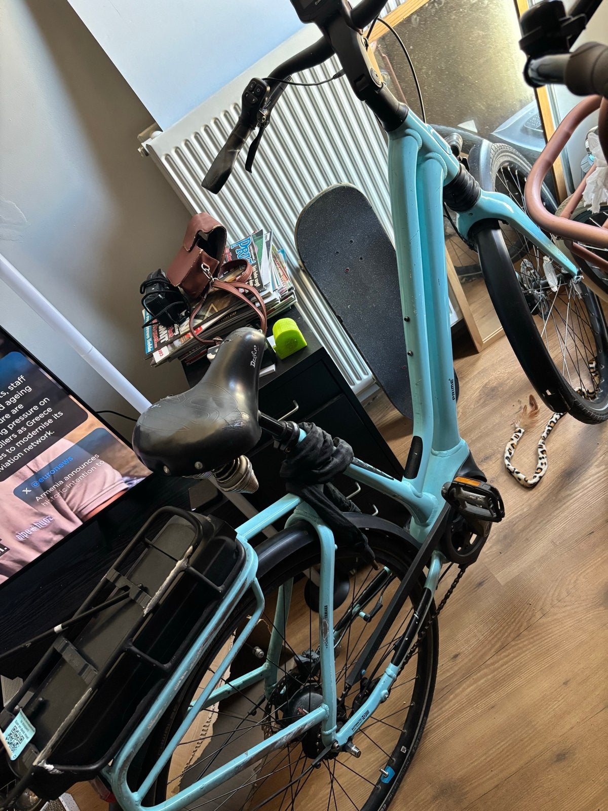 GIANT PRIME - Lichtblauw, Fietsen en Brommers, Elektrische fietsen, Ophalen, Gebruikt, Giant, 51 tot 55 cm