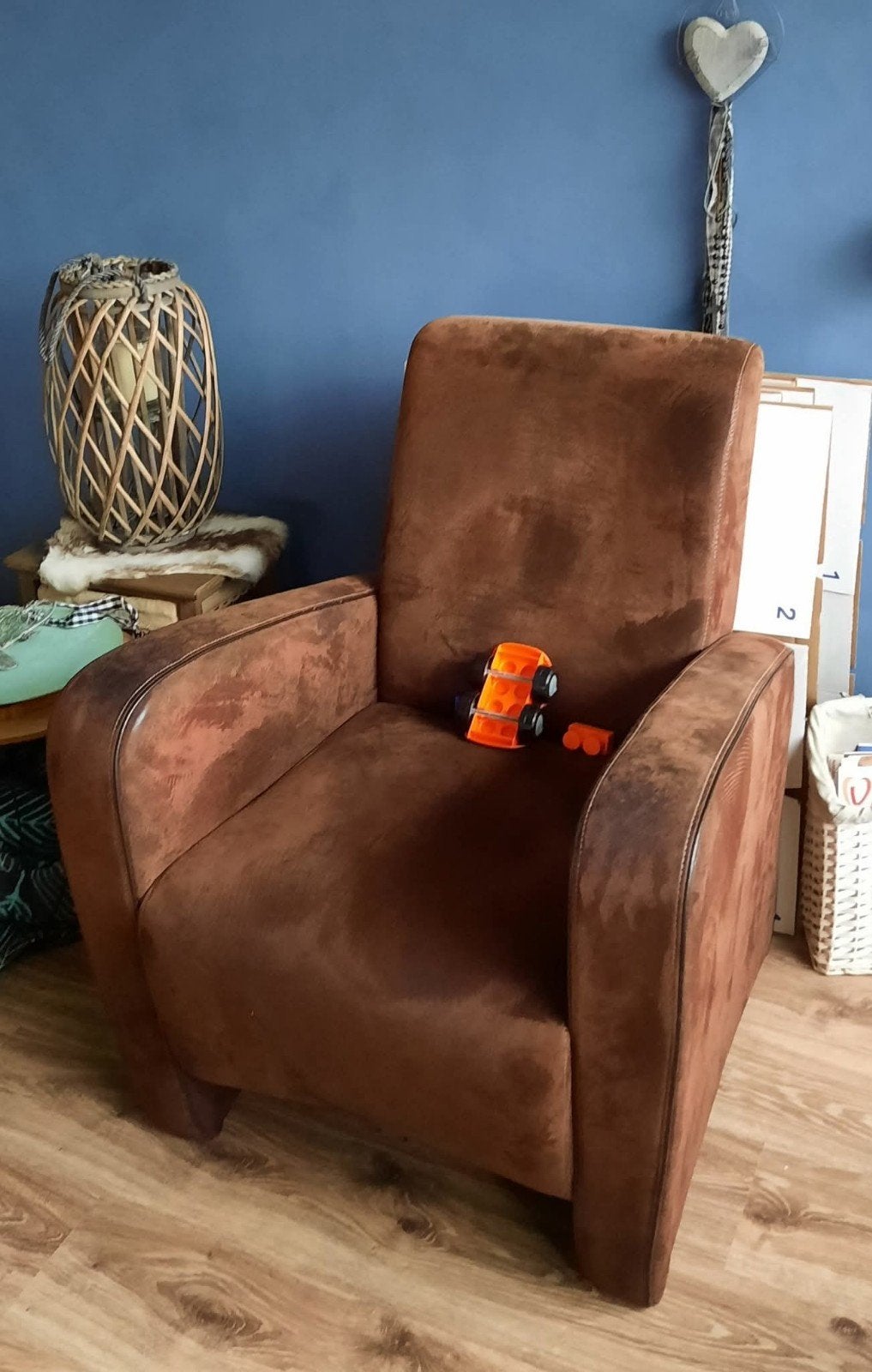 Fauteuil, Ophalen of Verzenden, Gebruikt, 75 tot 100 cm, 50 tot 75 cm