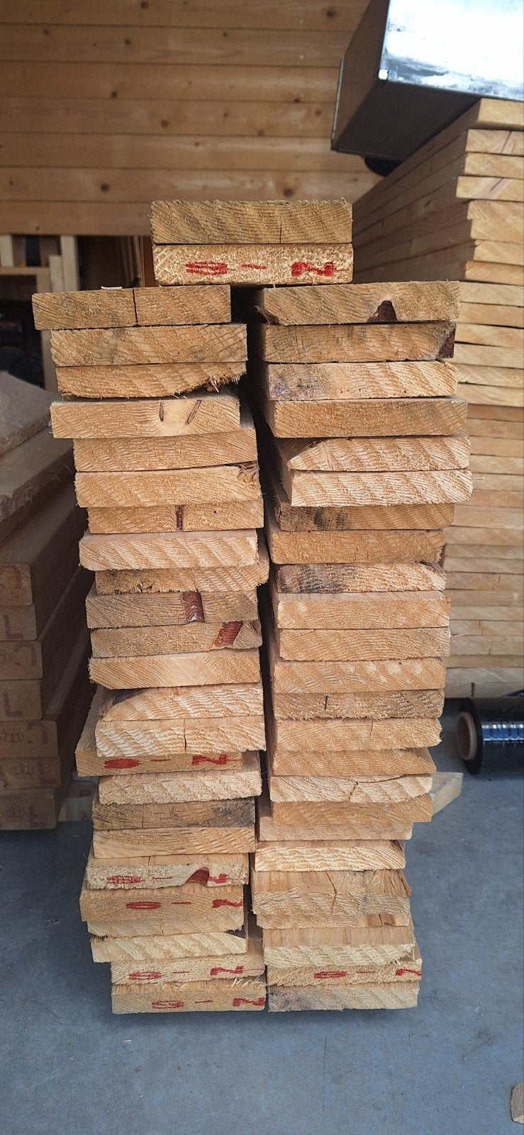 Vuren planken -480x12,5x2,2cm - nieuw, Ophalen, Minder dan 25 mm, Nieuw, Plank