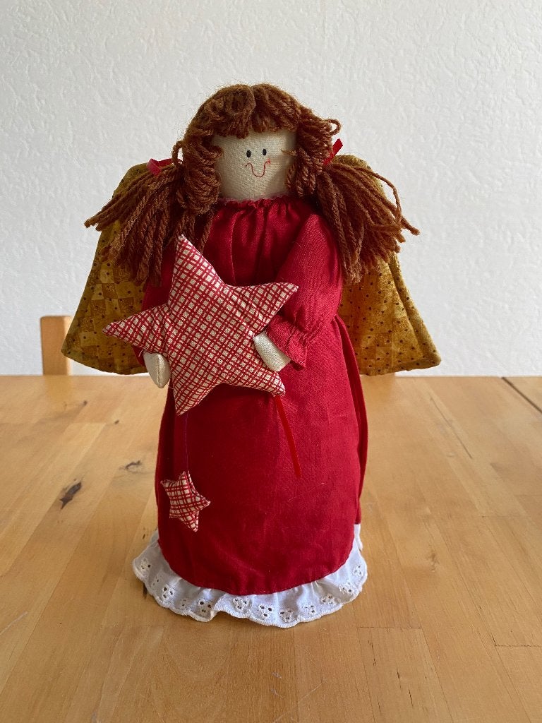 Vintage Kerst Engel treetopper piek cottagecore rookvrij zga, Ophalen of Verzenden, Zo goed als nieuw