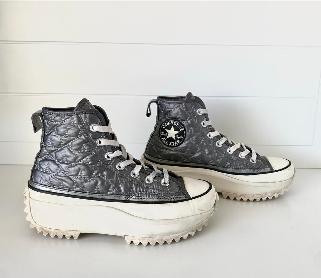 Converse Run Star Hike Platform Sneakers Maat 38, Ophalen of Verzenden, Zo goed als nieuw, Grijs, Sneakers of Gympen