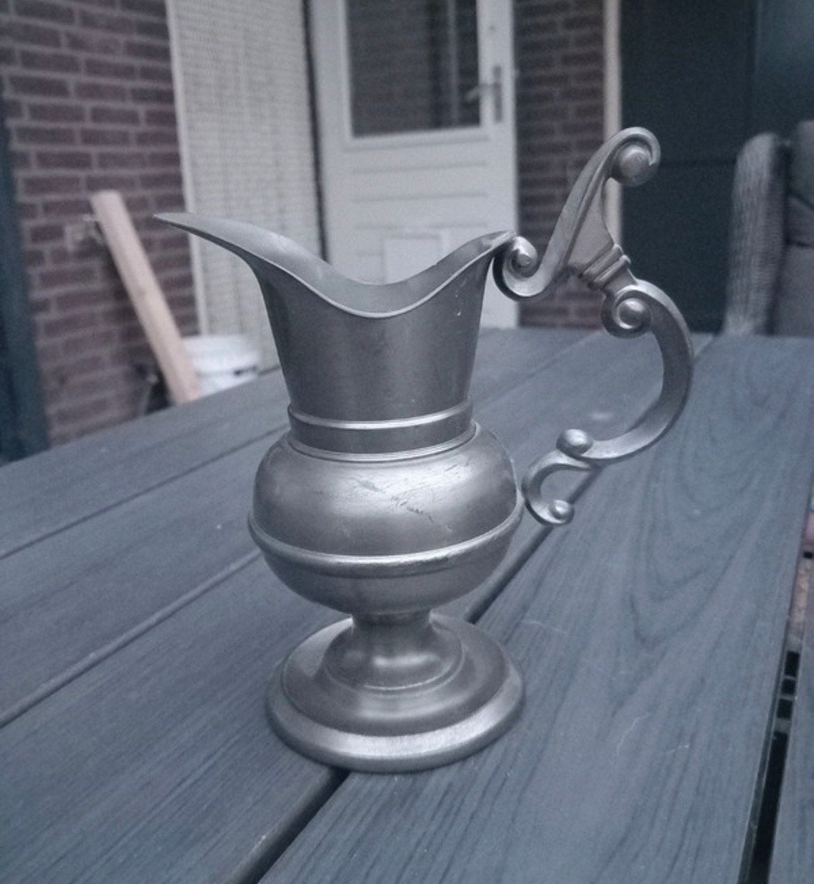 Antieke tinnen kan, Antiek en Kunst, Ophalen of Verzenden