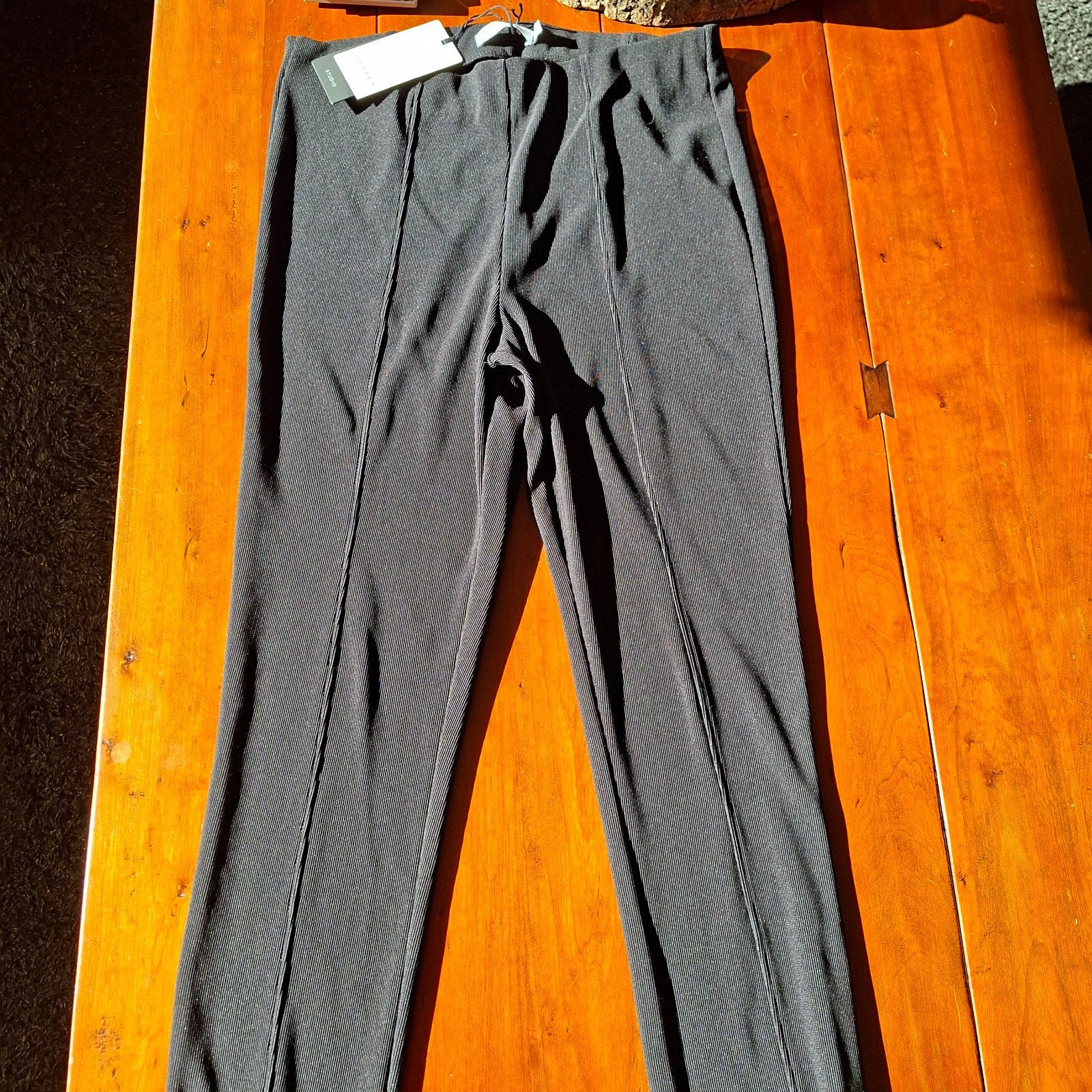 zwarte broek, legging met ritsjes Costes, Zwart, Maat 46/48 (XL) of groter, Nieuw, Ophalen of Verzenden