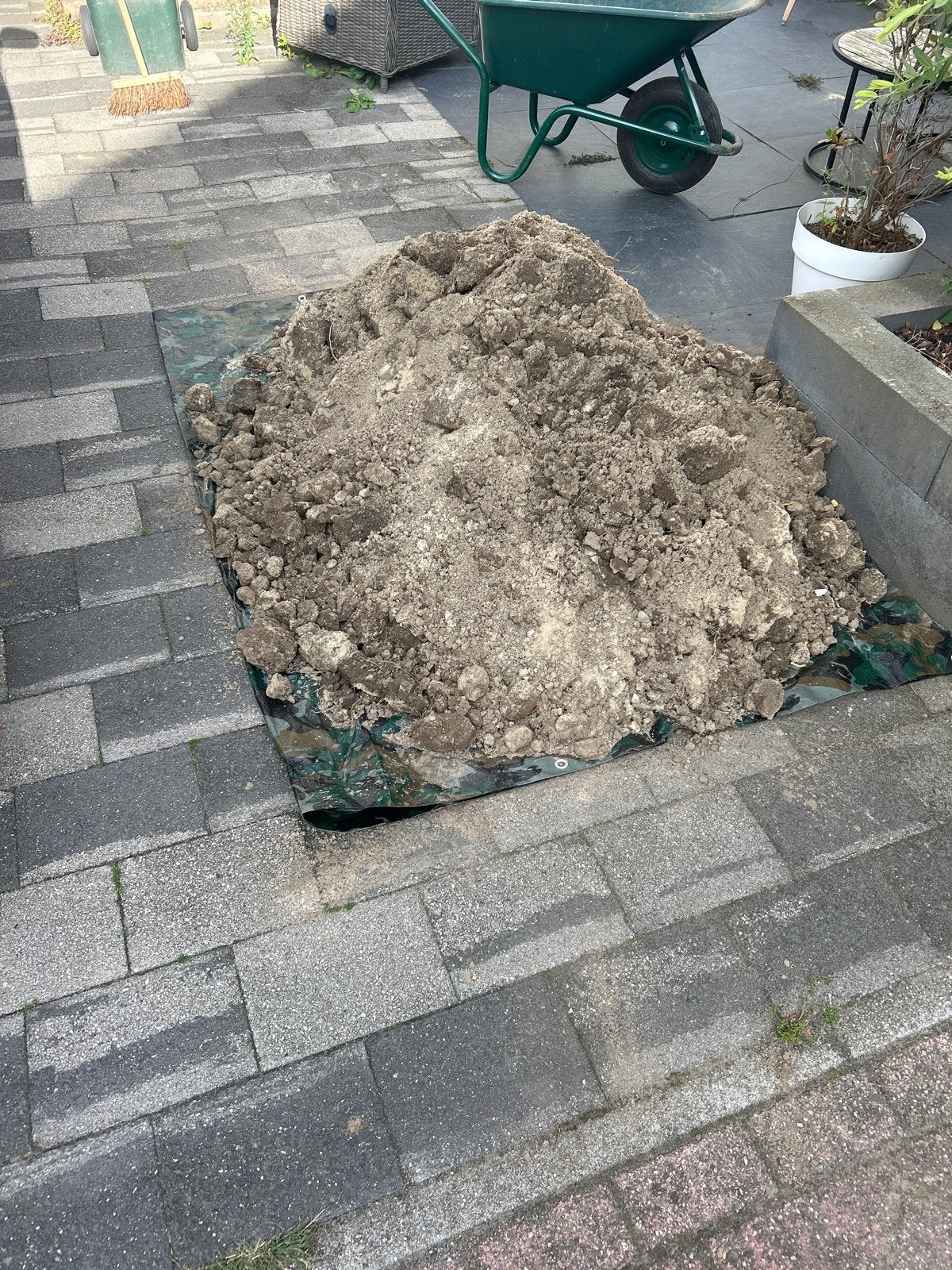 Gratis zand/grond om tuin op te hogen, Tuin en Terras, Zand, Ophalen, Gebruikt, Ophoogzand