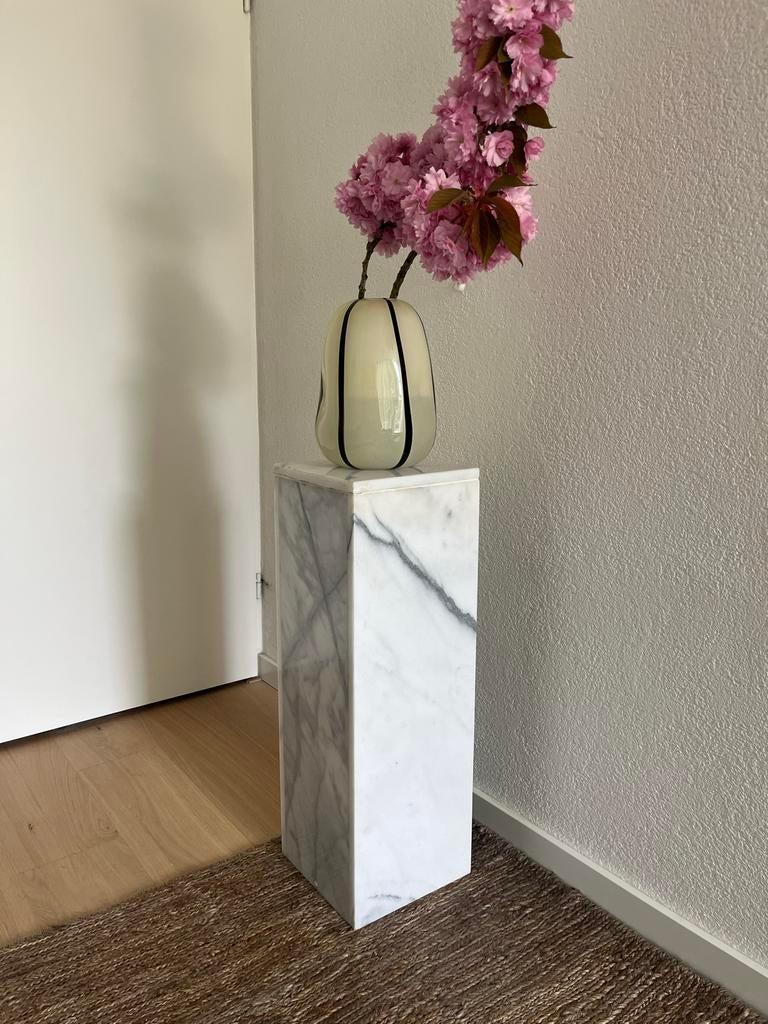 Vintage Marmeren Pilaar - 73cm Hoog, Ophalen, Gebruikt