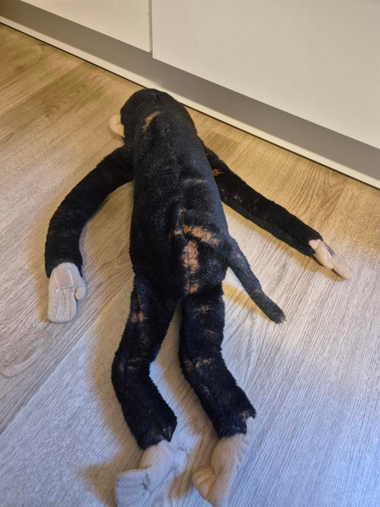 IKEA chimpansee aap knuffel 55 cm, Kinderen en Baby's, Speelgoed | Knuffels en Pluche, Ophalen of Verzenden