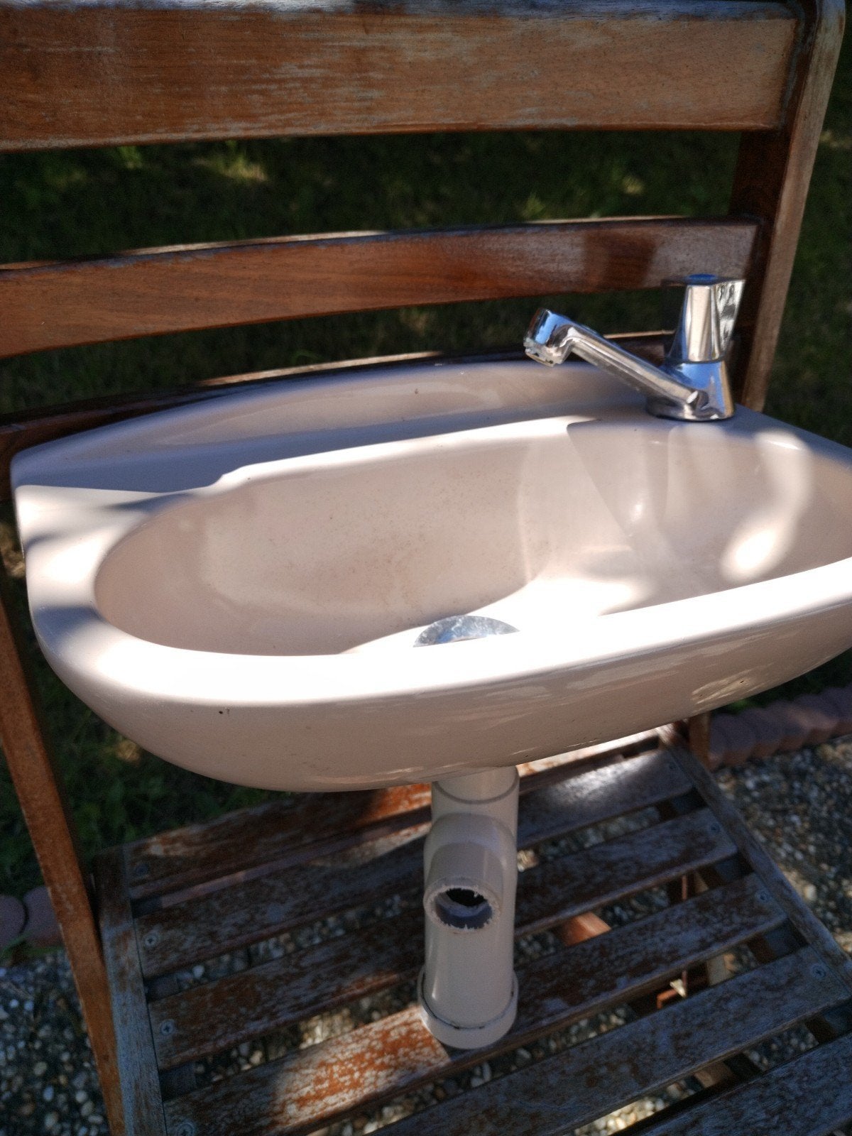 Vintage wastafel fontein toilet, Ophalen of Verzenden, Gebruikt, Wastafel