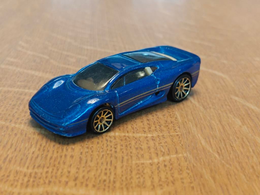 Hot Wheels Jaguar XJ 220 BLAUW, Ophalen of Verzenden, Auto