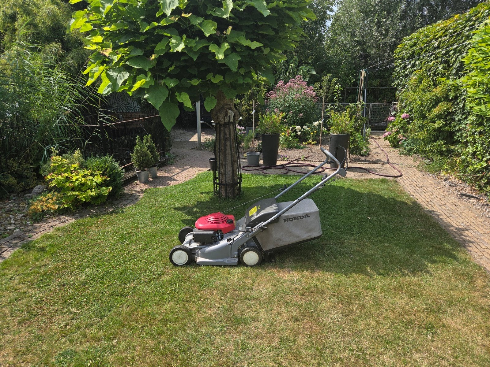 Honda hbr 475 grasmaaier benzine 2,7kw, Ophalen of Verzenden, Gebruikt