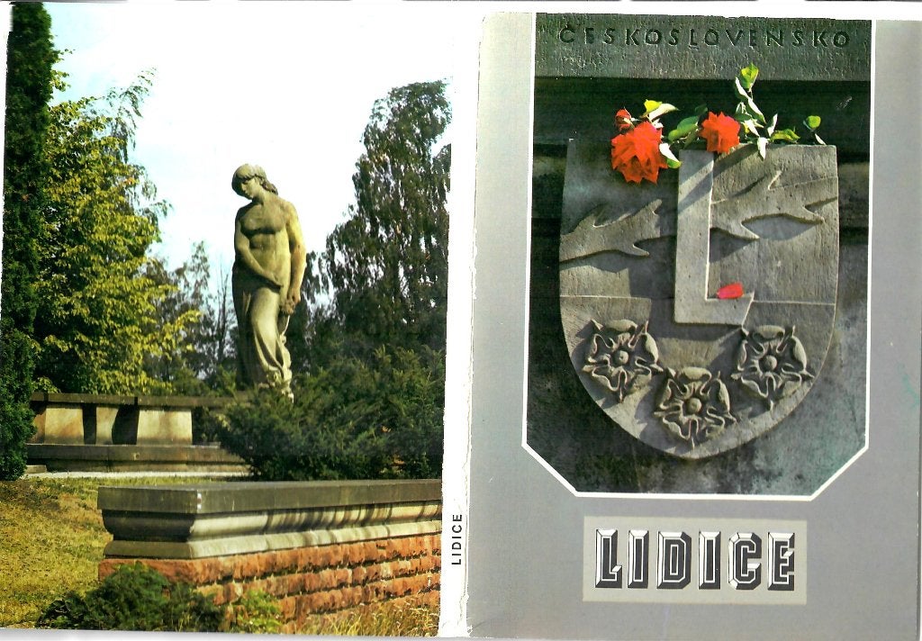 11 ansichtkaarten Lidice Tsjechië, Ophalen of Verzenden, 1940 tot 1960, Ongelopen, Politiek en Historie
