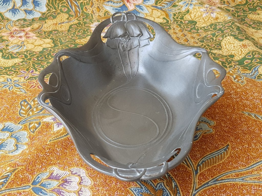 Prachtige Orivit Art Nouveau schaal uit Duitsland 27,5 cm., Antiek en Kunst, Ophalen of Verzenden