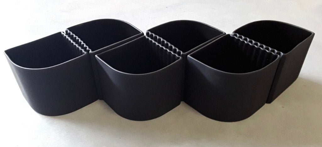 Design vaasjes zwart nieuw van Serax Grint Harmonics!, Zwart, Aardewerk of Porselein, Nieuw, Ophalen of Verzenden