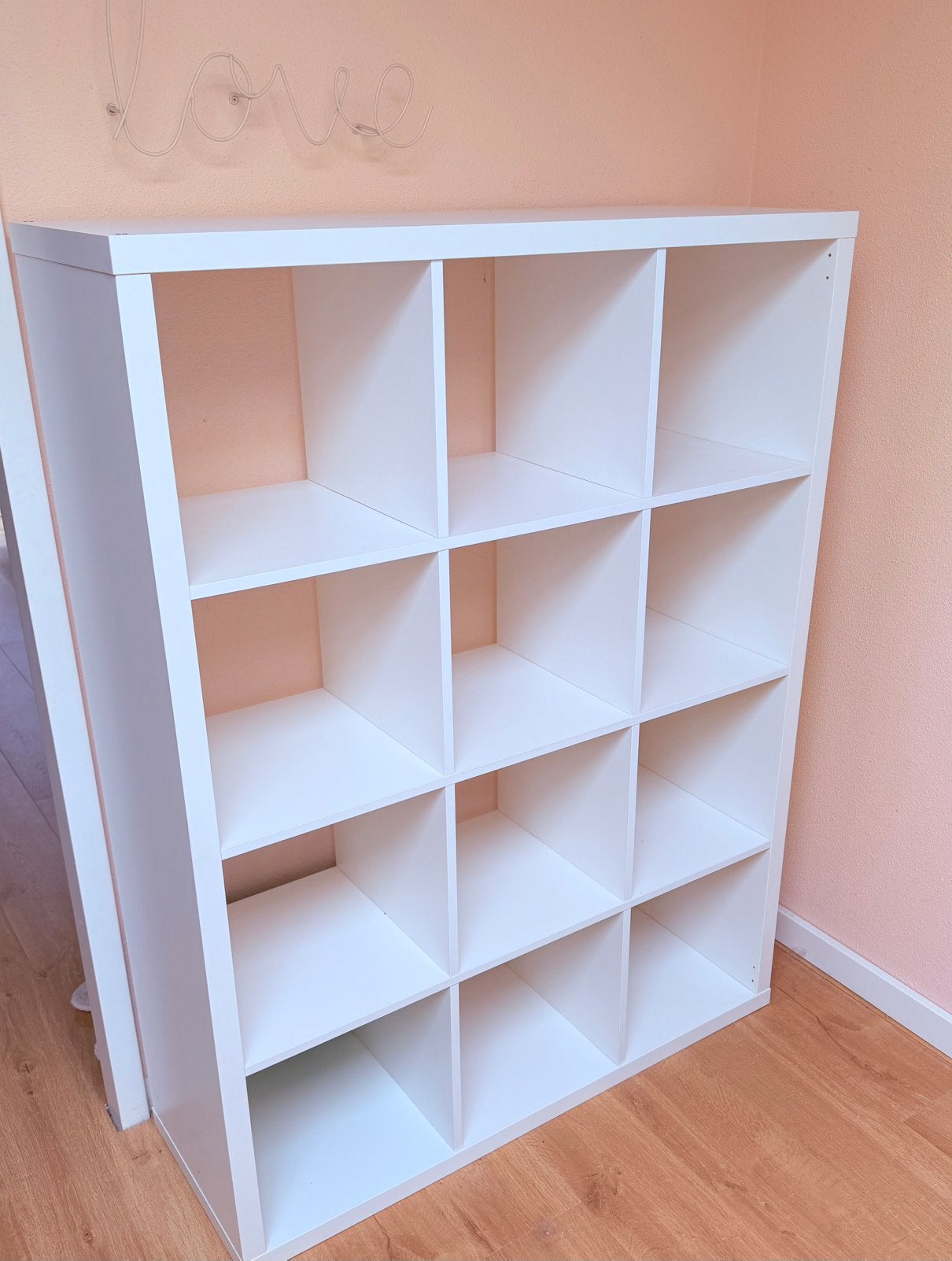 Kallax boekenkast 12 vakken, Ophalen, Zo goed als nieuw, 25 tot 50 cm, Minder dan 100 cm