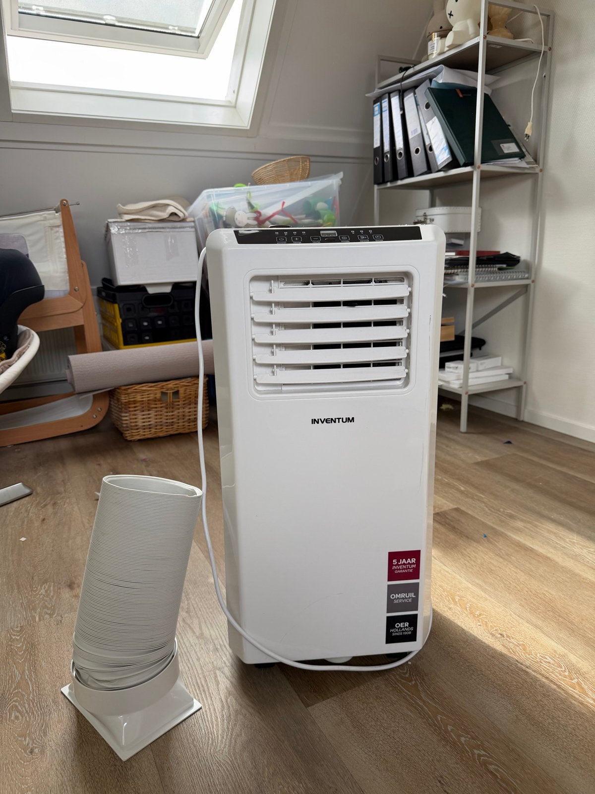 Inventum Mobiele Airco AC701 met afvoerslang, Witgoed en Apparatuur, Minder dan 60 m³, 3 snelheden of meer, Ophalen of Verzenden
