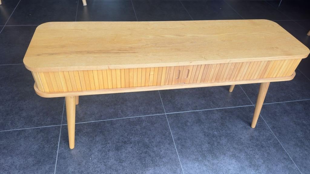 sidetable van Loods 5, Ophalen, 100 tot 150 cm, Design, Eikenhout