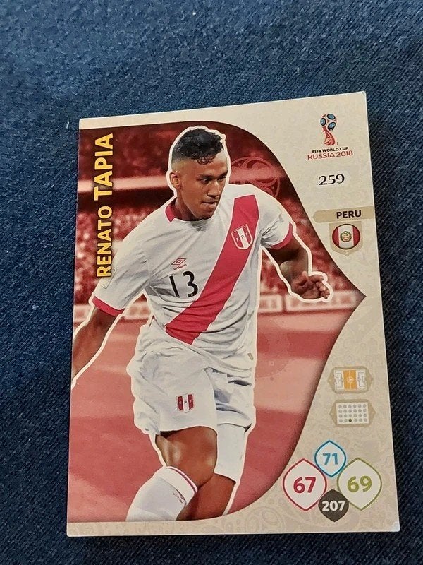 Panini / Voetbalkaart / Renato Tapia / Peru / WK 2018, Ophalen of Verzenden, Zo goed als nieuw, Buitenlandse clubs, Spelerskaart